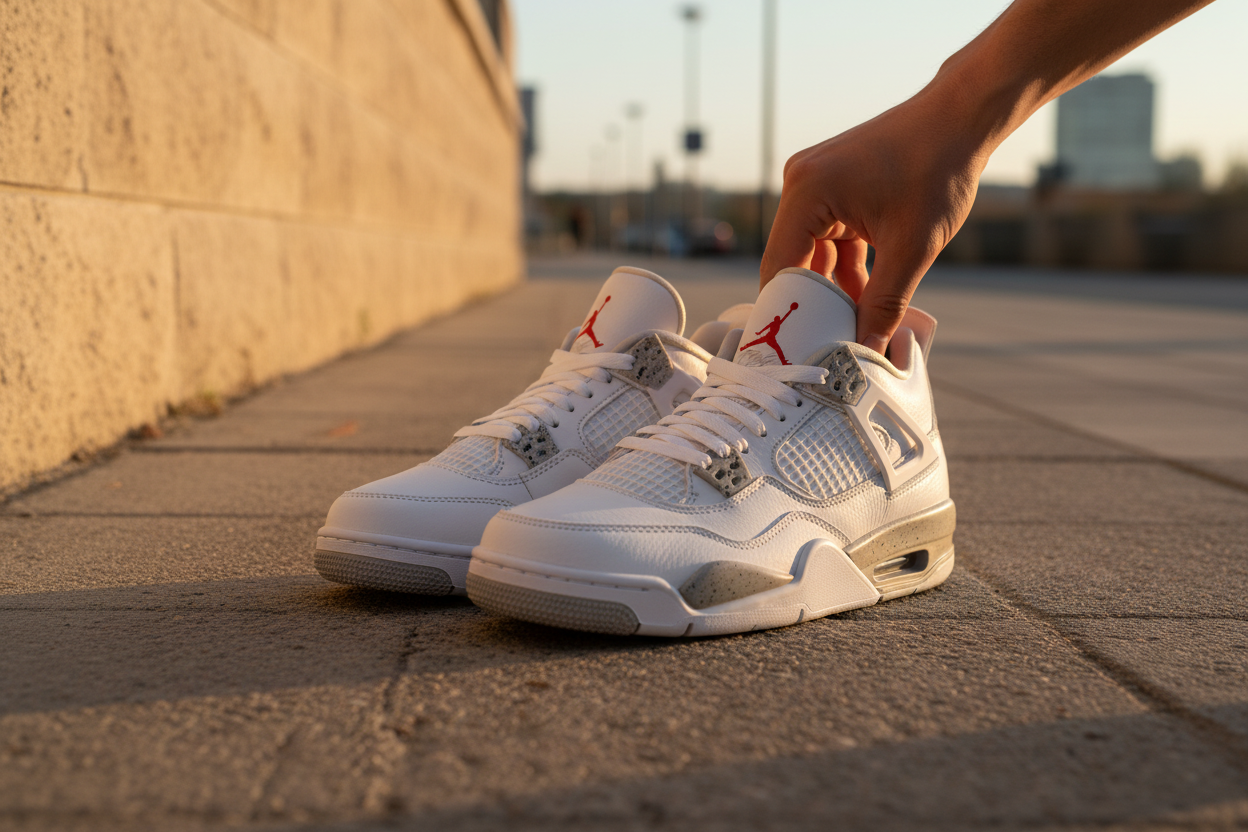 Air Jordan 4 White Cement